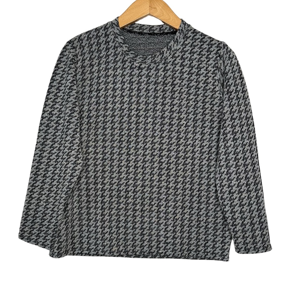 Women’s Black Grey Knit Top Small
